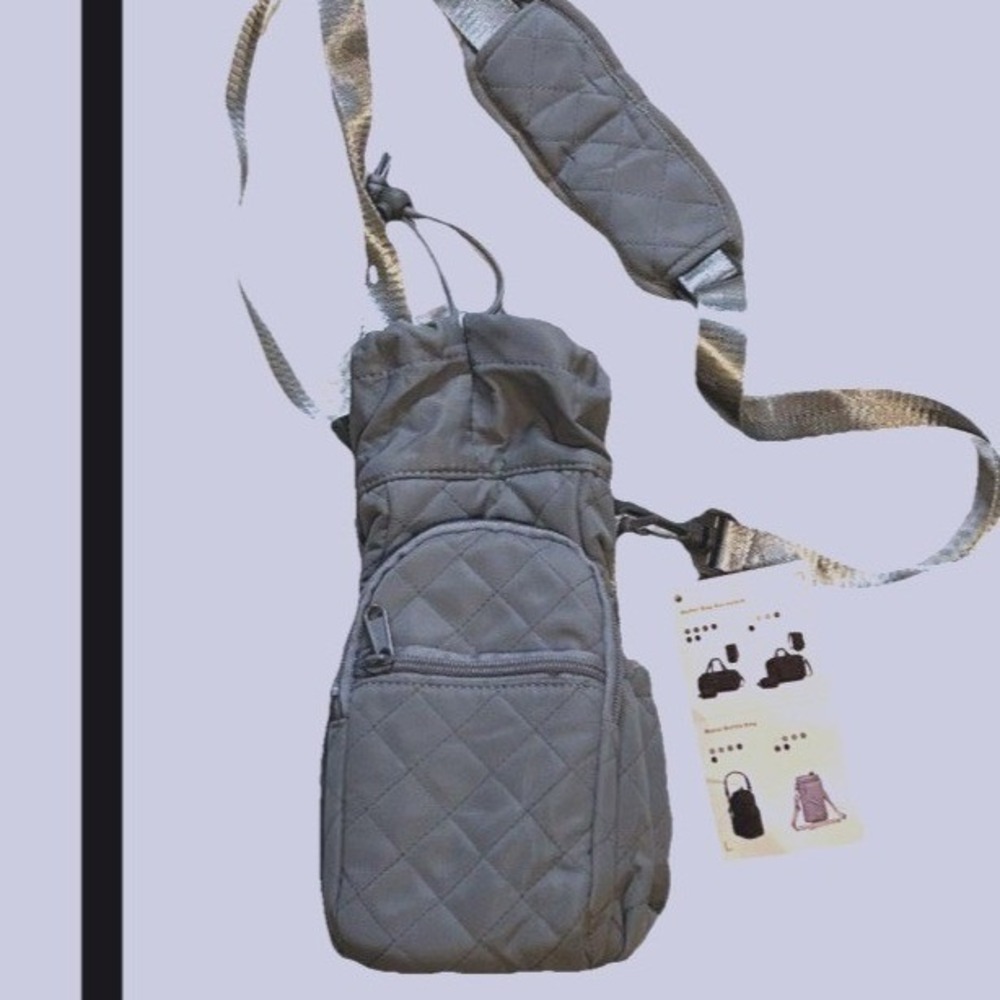 Sportsnew NEW Water Bottle Holder Crossbody Strap Insulated Multi Pockets HIKE